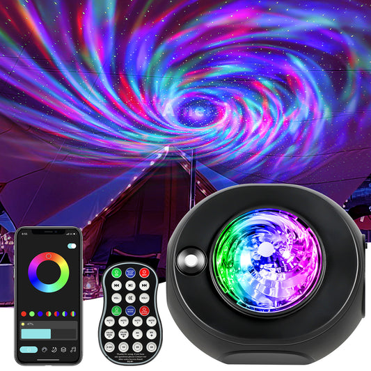 Smart Star Projector - App Controlled Night Light with Music & Bluetooth