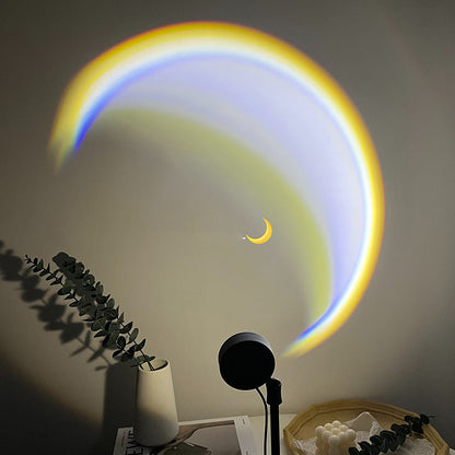 Rainbow Sunset Projector - USB LED Mood Light for Photography