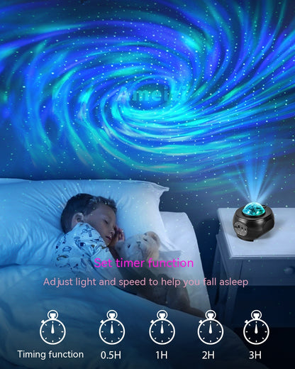 Smart Star Projector - App Controlled Night Light with Music & Bluetooth