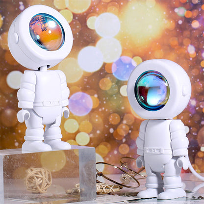 Astronaut Sunset Lamp - Rechargeable LED Projector Light